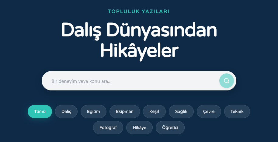 Dalış Platformu Blog
