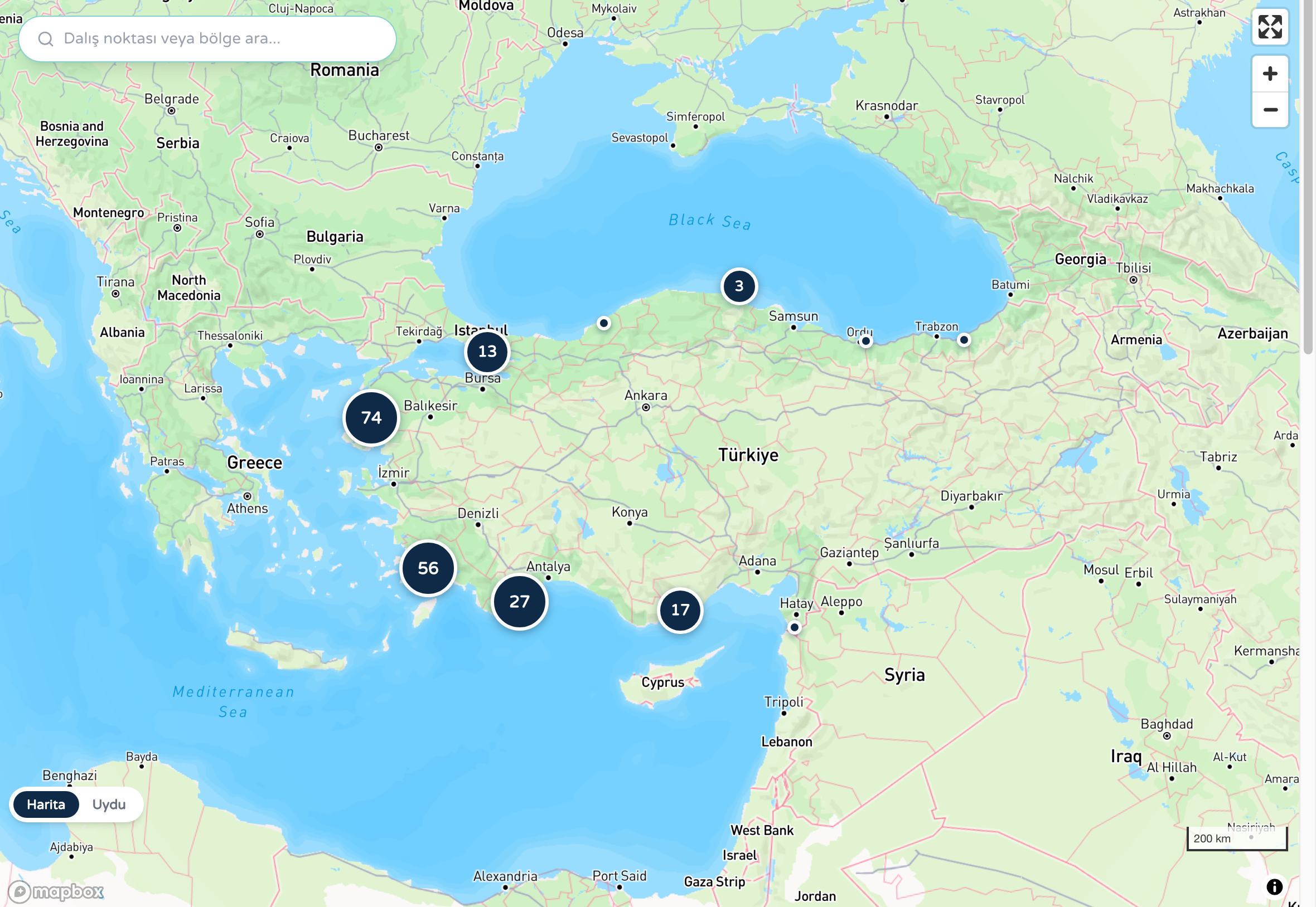 Türkiye Dalış Haritası — Dalış Platformu